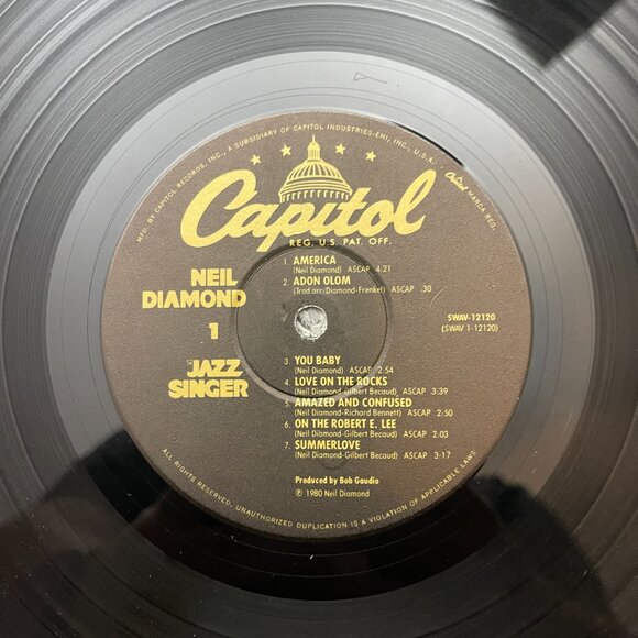 Neil Diamond The Jazz Singer Record LP Album 33 RPM Gatefold - Picture 4 of 9